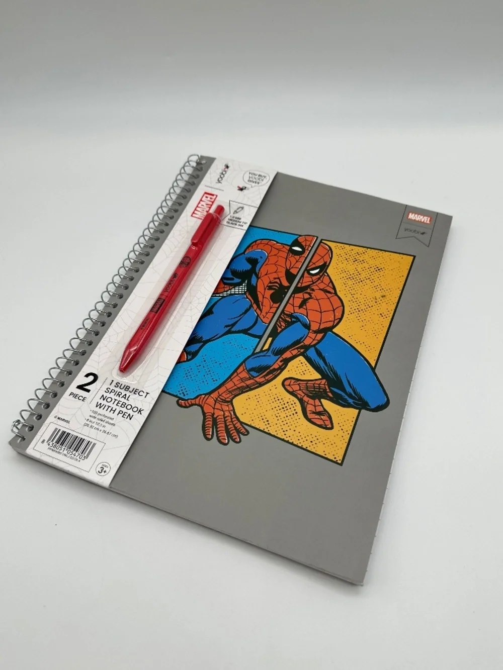 Marvel Spider-Man Spiral Notebook with Pen Set 1 Subject 100 Sheets NWT